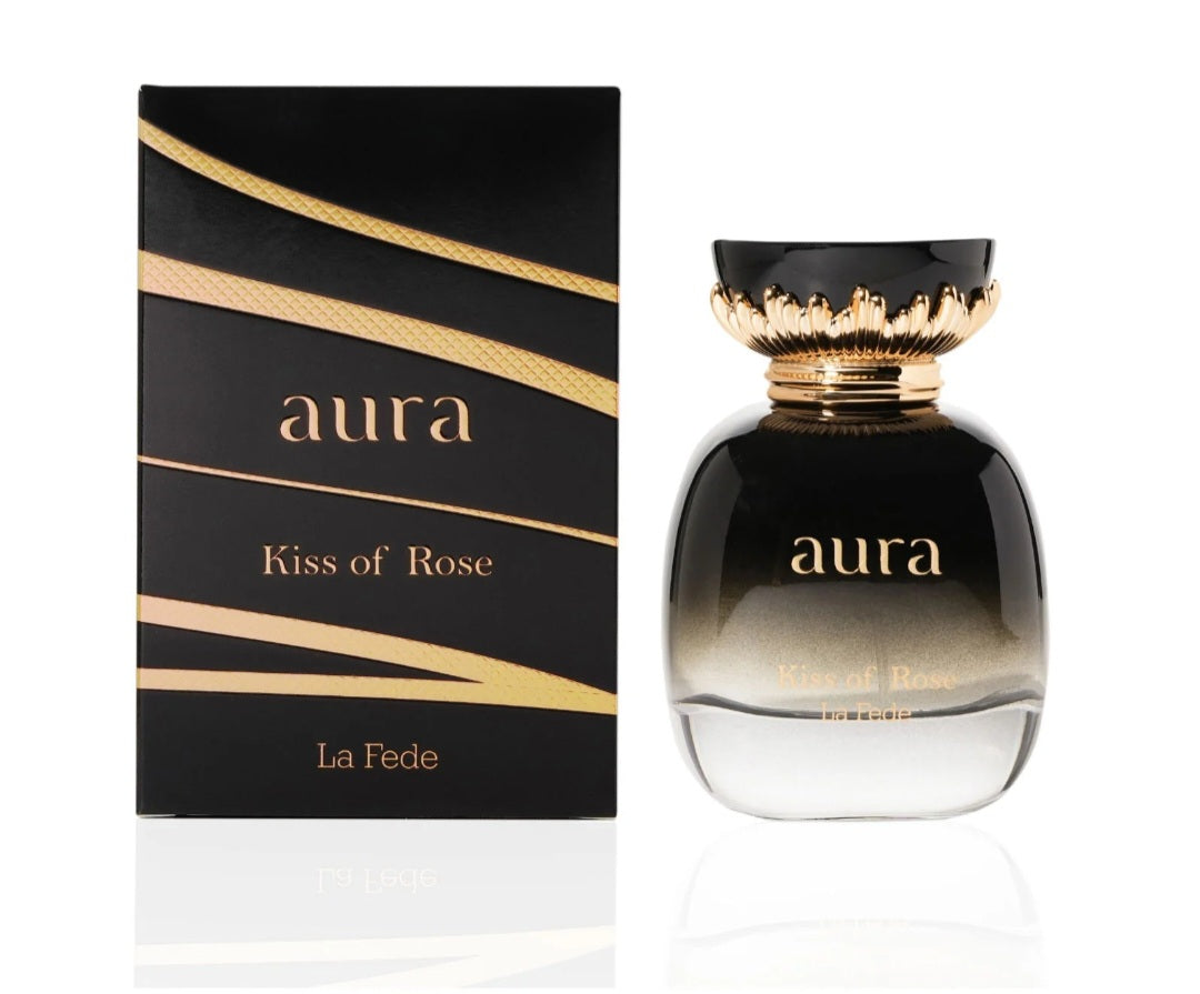 LA FEDE AURA KISS OF ROSE 100 ML EDP SPRAY FOR WOMEN BY KHADLAJ