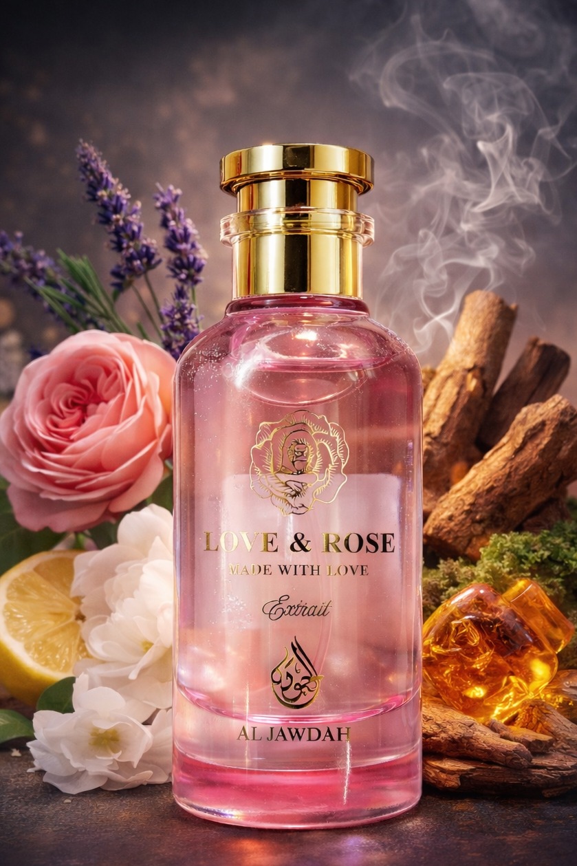Love & Rose Oud - Extrait de parfum by Al Jawdah 80 ML