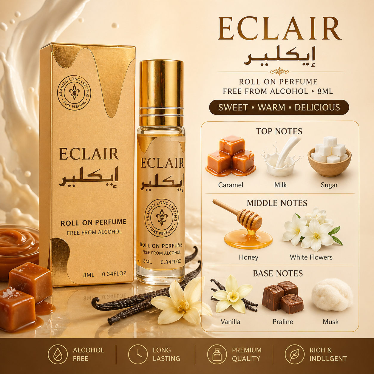 Eclair Roll-on by Pure Perfume - 8 ML