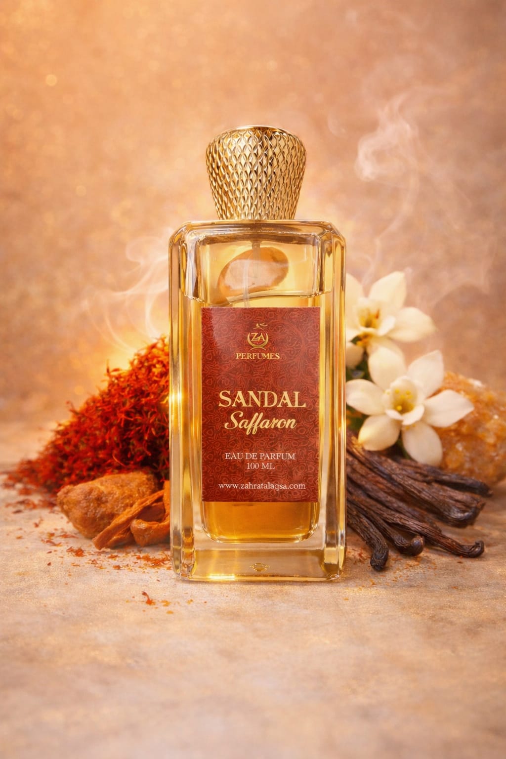 Sandal Saffaron by Zahrat Al Aqsa - EDP 100 ML