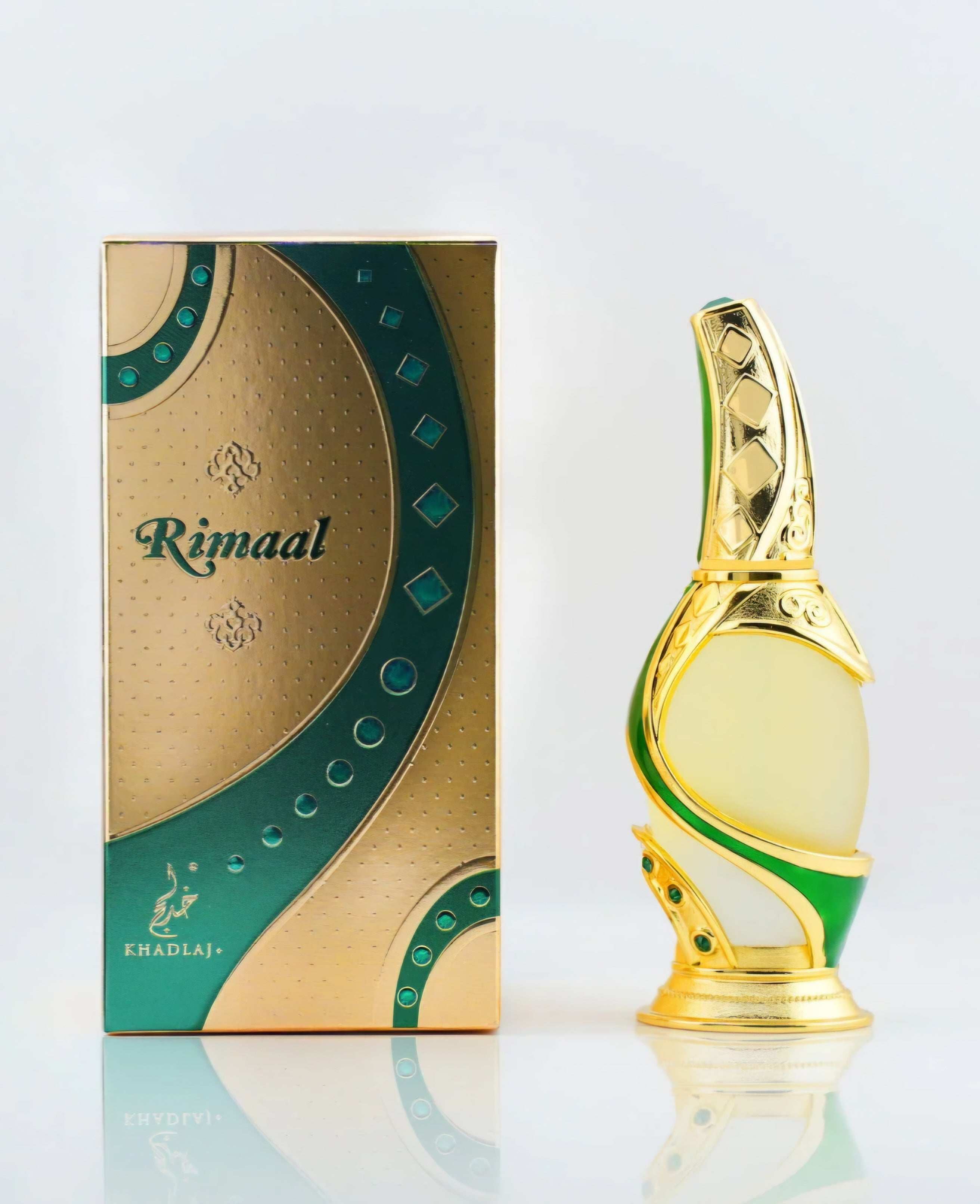 Rimaal Green 15 ML Perfume Oil by Khadlaj